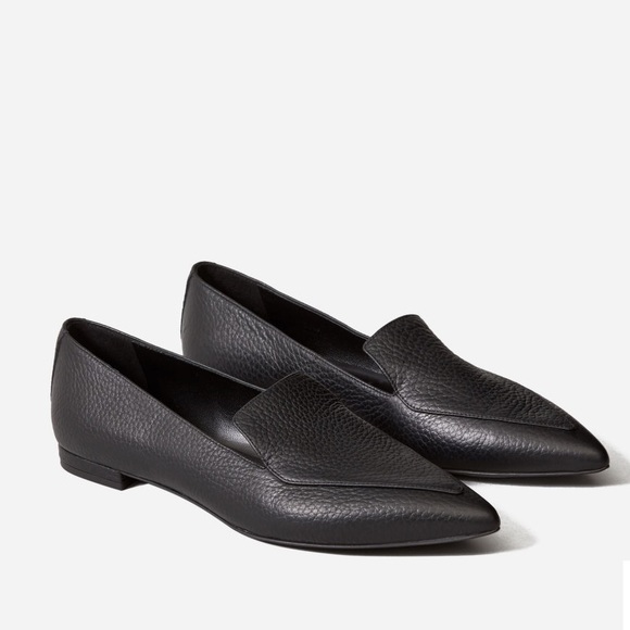 Everlane Shoes - 🍁Everlane Boss Flat Black Leather Size 8.5